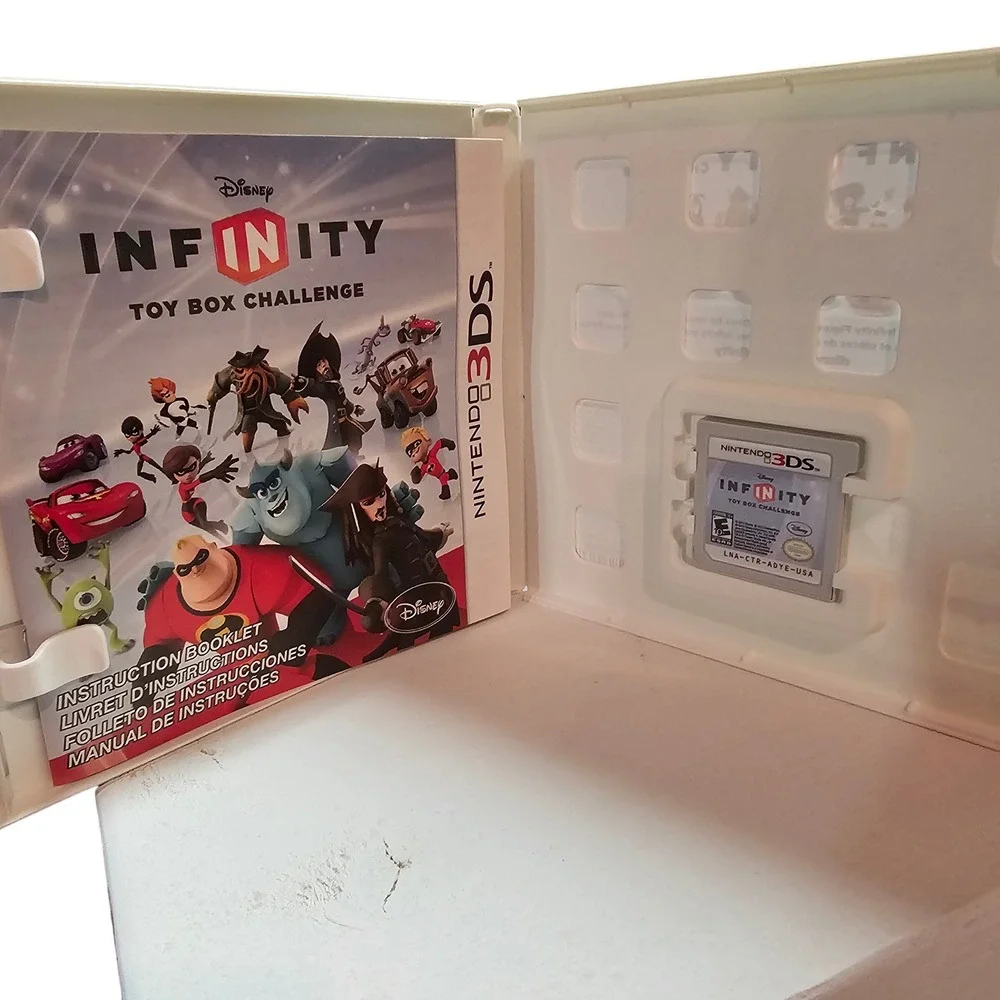 Nintendo 3DS Disney Infinity Toy Box Challenge Case & Manual
